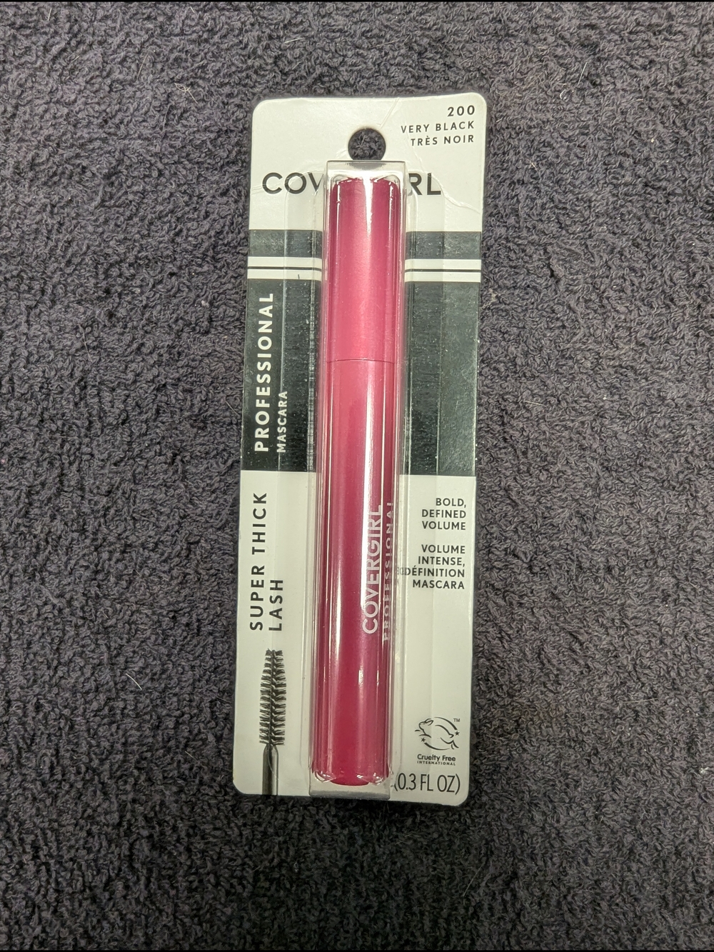 COVERGIRL Super Thick Lash Mascara - Pink Tube, Black Formula (Very Black)